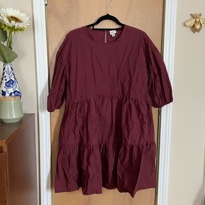 A New Day puff sleeve layered dress